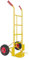 Carrello Portapacchi A Mano Portata 200 Kg Con Ruote Pneumatiche Rinforzate Telaio In Acciaio Tubolare Trasporto Pacchi Grandi Portacasse Portasacchi 45 x 50.5 x 116 Cm (Giallo)
