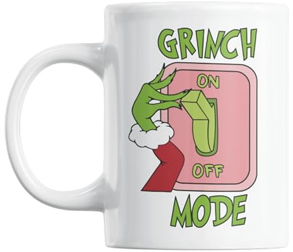 Gesar Tazza Natalizia da Colazione - Idea Regalo per Natale - Merry Christmas - Motivo Natalizio 11 oz - (Verde)