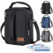 Lifewit Erweiterbare Lunchtasche, Tragbare Kühltasche Klein mit Schultergurten und 2 Ice Pack, Isolierte Lunch Bag für Frauen und Männer, Cooler Bag für Arbeit, Schule, 6,5L, Schwarz