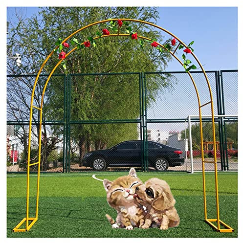 Enrejado de metal para pérgola de jardín para plantas trepadoras, cenador de rosas para decoración de arco de jardín de boda, resistente a la intemperie y diseño ancho