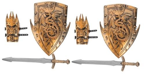 COLLBATH 2 Sätze Kinderspielzeug Cosplay Ritterkostüm Für Jungen Kostüme Bausätze Schwerter Kostümset Für Stütze Kinderkostüm Rüstung Link-kostüm Für Plastik