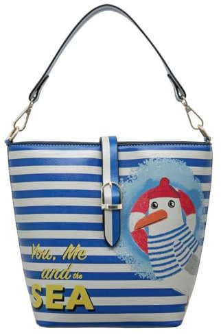 DOGO Damen Bucket Bag Eimertasche, bunt