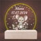 INDIGOS UG - LED Lampe personalisiert - Maus - personalisierte Lampe für KInder - personalisierte Geschenke - Nachtlampe - Geschenk für Baby und Kinder mit Wunschtext