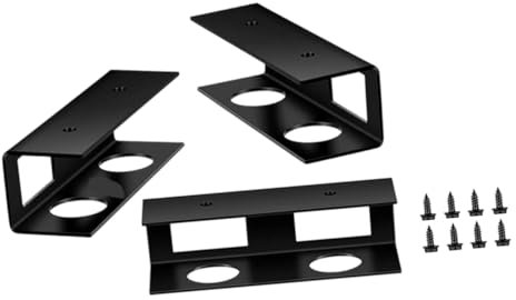 Angoily under Desk Laptop Stand Mount Black for Office Desks and Home Workspaces under Table Keyboard Holder for Laptops and Tablets