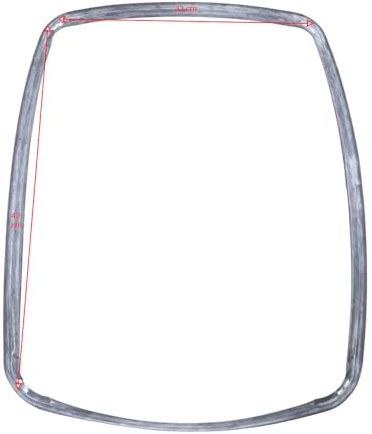 Marel Shop® - Guarnizione Porta 32 x 42 cm per Forno compatibile con Ariston Hotpoint Indesit per Modelli : FHS51IX/HATK - EHS53IXHA - SE651X - FHB51IXHAS - SH53K - KSO33CXS