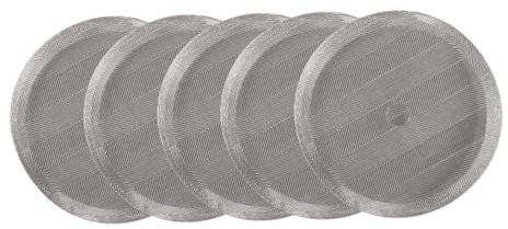 Sharplace Lot de 5 tamis de rechange pour cafetière à piston, en acier inoxydable, polyvalents, pour la cuisine, Diamètre 7.5 Cm