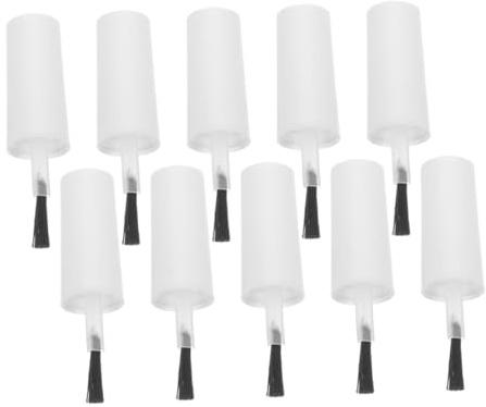 HAMPPLIES 25pcs Nail Polish Bottle Replacement Brushes with Soft Bristles for Precise Gel Polish Application Gel Nail Brush Tool for Manicure Dip Powder