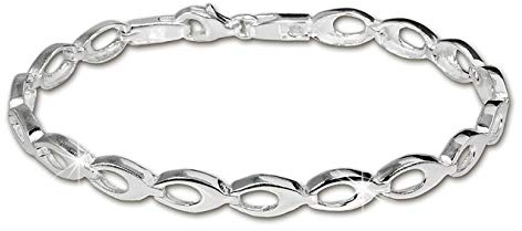 SilberDream Armschmuck 19cm silber Damen-Armband oval 925 Silber SDA401 Silber Armband