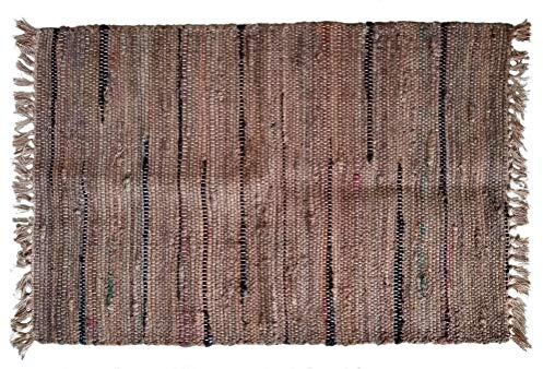 Sturbridge Country Rag Rug in Tobacco 24 x 36