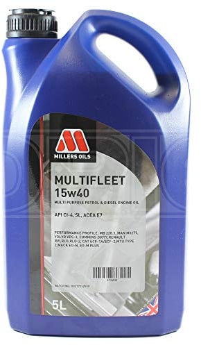 Millers Oils Multifleet 15w40 Mineral Heavy Duty Engine Oil, 5 litres