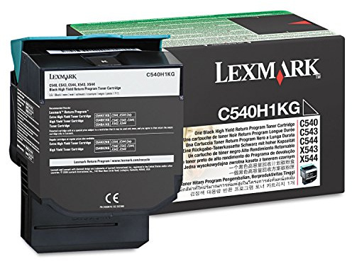 Lexmark C540H1KG High-Yield Toner Cartridge, Black - in Retail Packaging