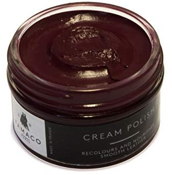Famaco - Cirage Chaussure - Crème de Beauté - ROSE NOIRE - Pommadier 50 ml - Ravive les couleurs - Imperméabilise - Brillance longue durée