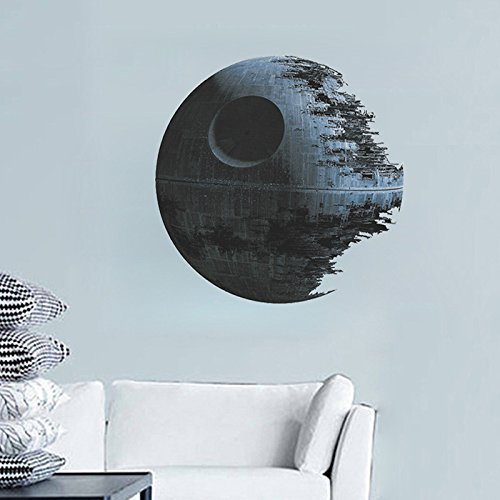RH-MALL kreative Death Star, Star Wars,Wandaufkleber,Wandtattoo, PVC-Wandaufkleber,Wohnzimmer-Dekoration