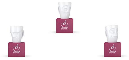 FIFTYEIGHT PRODUCTS TV Tassen Henkelbecher 3-er Set :Grummelig, Verschmitzt & Verdutzt je 350ml