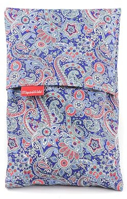 Saco Térmico de Semillas para microondas Aroma Lavanda, Azahar o Romero para aplicar Calor seco Natural 100% Algodón Cachemir (Lavanda, S (23 x 15 x 2 CM con Funda))