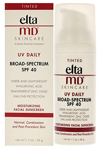 EltaMD UV Daily Moisturizing Facial Sunscreen SPF 40 - Tinted For Unisex 1.7 oz Sunscreen