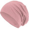 style3 Warme Herbst Winter Slouch Beanie XXL aus atmungsaktivem, feinem und leichten Jersey Unisex Mütze Wintermütze One Size, Farbe:Rosa