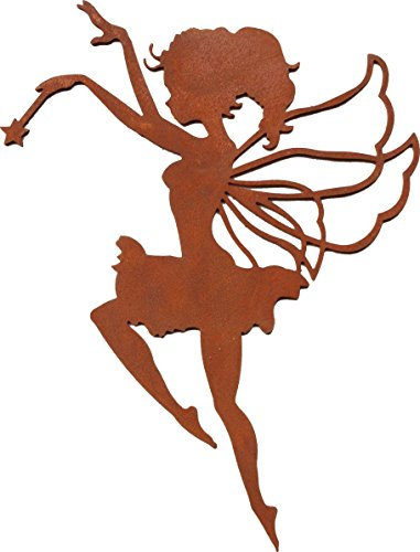 ARTTEC Design Elfe mit Zauberstab - Anhänger (2er Set, Edelrost)