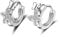 chenyesun Ohrringe Damen Creolen 925 Sterling Silber Klein Zirkonia Kinderohrringe Schmetterling Temperament Elegant Stil