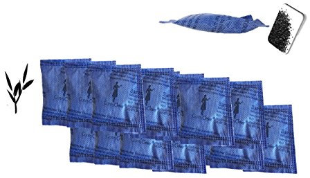 Bester Bambuskohle Geruchsabsorber und Lufterfrischer, getesteter Kühlschrank- und Kleiderschrankdeodorisierer, entfernt ungewollte Gerüche, verhindert Schimmel und Bakterien, hält bis zu 2 Jahre