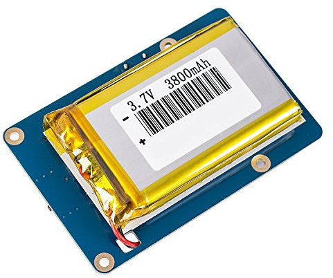 DollaTek Alimentatore Scheda di espansione Batteria al Litio con Interruttore per Raspberry Pi 3 Modello B, 2 Modello B e 1 Modello B + Banana Pi 3800mAh 5V / 1.8A