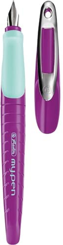 Herlitz Füllhalter mit Gravur / Linkshänder-Füller / Farbe: lila/minze