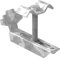 FeNau | Morsetto a griglia (set completo) per griglia di altezza 80 – 90 mm e MW: (30 mm/30 mm) – S235JR/ST37 – zincato a caldo contro la corrosione – Fusibile a griglia/fissaggio a griglia