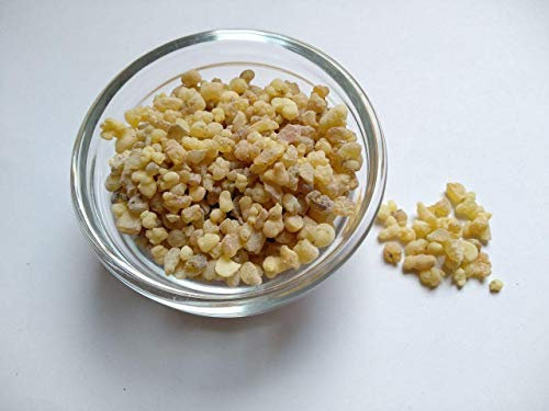 Livingmind Räucherwerk - 50g Olibanum-Eritrea Harz klein (Boswellia papyrifera) 100% naturrein feinste Qualität Räucherwerk Weihrauch Rauhnächte Weihnachten würzig frisch