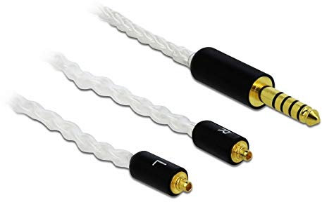 Delock Audio Kabel 4,4 mm 5 Pin Klinkenstecker zu 2 x MMCX Stecker 1,20 m