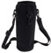 ROSETOR Sac de transport isotherme pour bouteille d'eau avec bandoulière (1 L, noir)