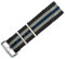 BluShark, Original Collection Uhrenarmband im Militär-Stil, wasserdicht, passend für alle Timepiece-Marken, strapazierfähiges Nylon-Uhrenzubehör mit Edelstahl-Schnalle, 18 mm, 20 mm, 22 mm und 24 mm