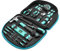 Amazon Basics Tool Set With Easy Carrying Round Pouch, 104-Piece, Turquoise, 36.57 x 28.95 x 7.62 cm
