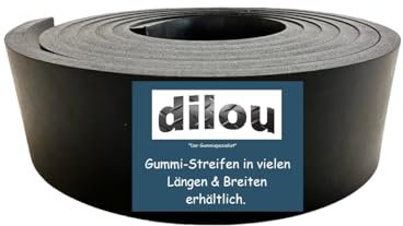 Gummistreifen 100mm breit 10mm dick 1-10m lang mit Gewebe Gummi-Matte-Platte Vollgummi Schürfleiste Hartgummi (1000x100x10mm)