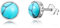 Ohrstecker Türkis 925 Sterling Silber Runde Türkis Ohrringe for Damen Türkis Schmuck Muttertags Geschenke für Mädchen Kinder Tochter