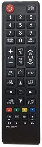 Riry Neue Ersatzfernbedienung für Samsung Fernbedienung BN59-01247A Für Verschiedene Fernbedienung Samsung Fernseher LCD LED OLED Ultra HD.