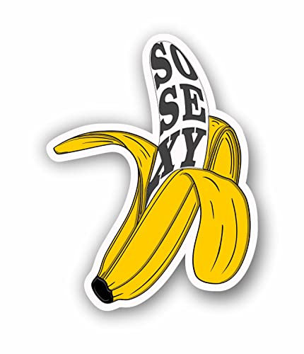 AMA SHOP Aufkleber für die Wand, Auto, Motorradhelm, Wohnmobil, Banana