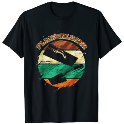 Homme Carrelage professionnel chantier artisanat rétro louche cadeau T-Shirt