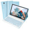 SOPPY Custodia per Tastiera Samsung Galaxy Tab A8, Italiano QWERTY, Custodia con Tastiera Rimovibile per Samsung Galaxy Tab A8 10,5 2022/2021 (SM-X200/X205/X207), Azzurro
