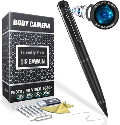 SIRGAWAIN Mini cámara espía oculta 1080p - [actualizado 2024] Cámara Full HD video o toma de imágenes - Cámara secreta con lente gran angular, recargable