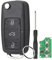 GZXNKEY Autoschlüssel für Volkswagen Skoda Octavia VW Golf MK5 Caddy Jetta Seat Leon MK2 mit ID48 Chip FCCID 1J0959753DA mit Wortschraubendreher und Schlüsselring 433MHZ VW Schlüssel