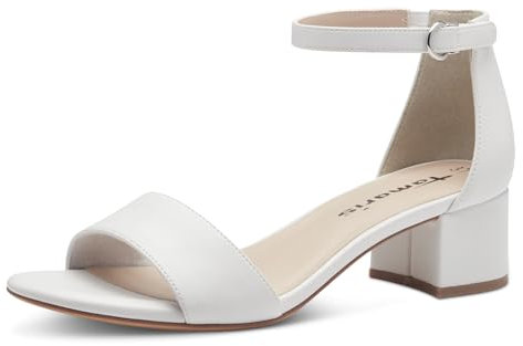 Tamaris Damen Klassische Ballerinas, Frauen Flats,Comfort Lining,TOUCHit-Fußbett,Slip-ons,klassisch elegant,Ballerinen,White MATT,37 EU