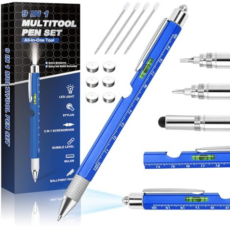 Penna multiuso unica, gadget per marito, lui, regalo di compleanno per uomini, ufficio, ingegneri, falegnami, falegnami, strumento da costruzione, regalo