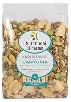 I Nutribuoni di Norma ARMONIA. Piatti unici di legumi e cereali - piatti pronti, equilibrati e completi. Confezione da 4 pezzi da 250 gr. rapide da preparare e 100% vegetali!
