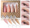 EONFAVE Glitzer Liquid Eyeliner - Nixenform Eyeliner Perlen Schimmern Flüssigkeiten Eyeliner Stift - Hochpigmentiert Augen Make-Up Eyeliner Stift Liquid Eye Pencil (Rosa, Orange, Hellgold, Dunkelgold)