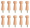 MOROBOR 10pcs Wood Wall Hooks, Decorative Wooden Hooks, Screw-On Solid Wood Hook Wooden Hat Hook for Doors, Stair Edges, Wardrobes
