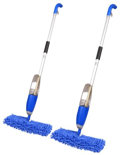Sichler Haushaltsgeräte Spraybodenwischer: 2er-Set Nass-Trocken-Bodenwischer, Sprühfunktion, 700ml Wassertank (Spraymop, Spraymops, Spray)