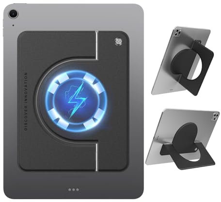 Nillkin FlexWing Magnetisch Snap Tablet Ständer, Ultradünn, Faltbar und Verstellbarer Leder ständer kompatibel mit 9,7-11 Zoll iPad/iPad Pro/iPad Air und andere 9,7-11 Tablets (Schwarz)