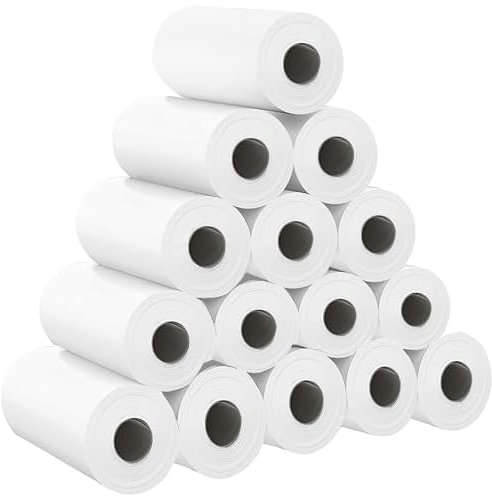 15 Roll Camera Paper Roll,DIY Instant Digital Camera Rolls, Refill Print,Camera Instant Print Paper(2.2x0.98inch)