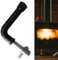 Manija De Puerta De Estufa,Tiradores De Puerta De Hierro Para Estufa, Accesorios De Chimenea, Manijas De Hierro Para Puerta De Granero, Para Quemador De Puerta De Caldera Para De Chimenea Y Caldera