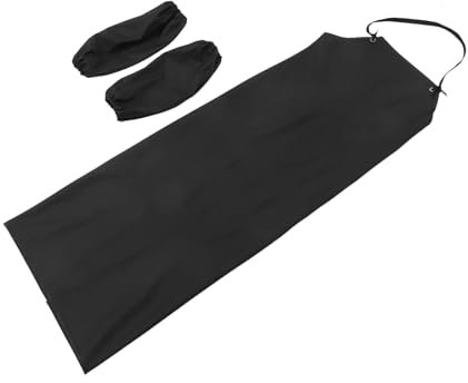 Hemobllo Pvc Waterproof Kitchen Apron for Adults, Thickened Wear Resistant Cooking Apron with Arm Sleeves, Adjustable Neck, Comfort Fit for Baking and Cleaning